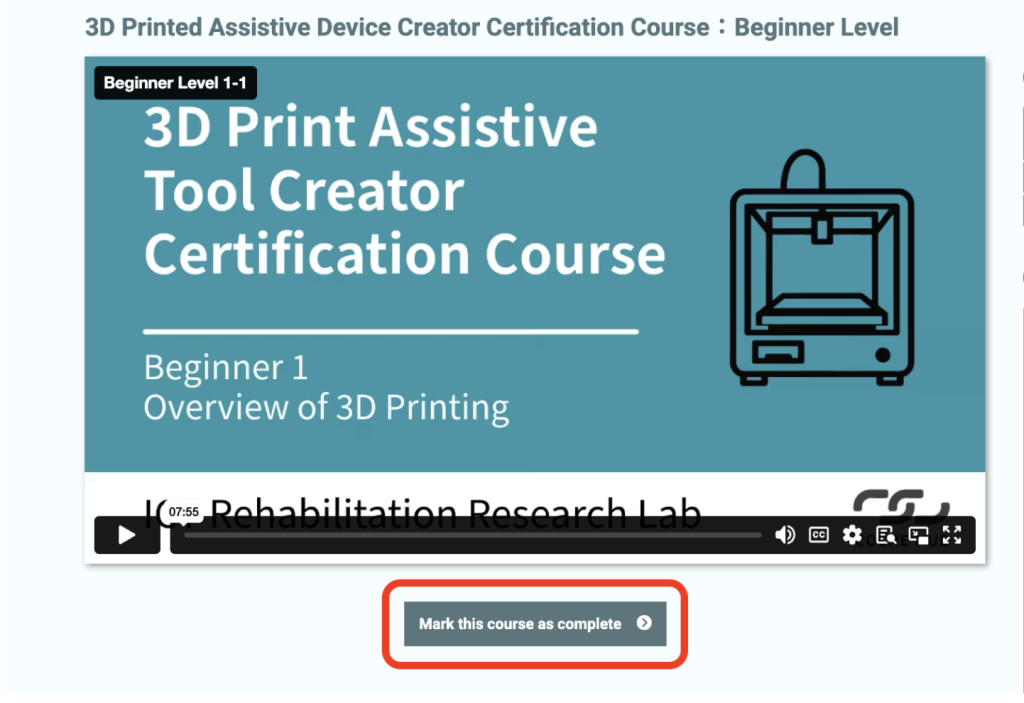 Certification Course